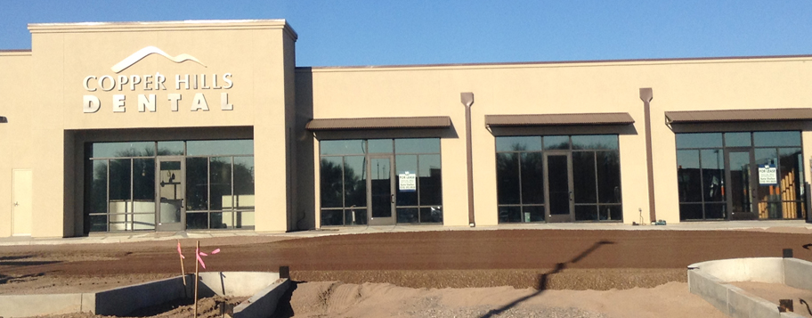 E.A. Glass commercial glazing project, Copper Hills Dental